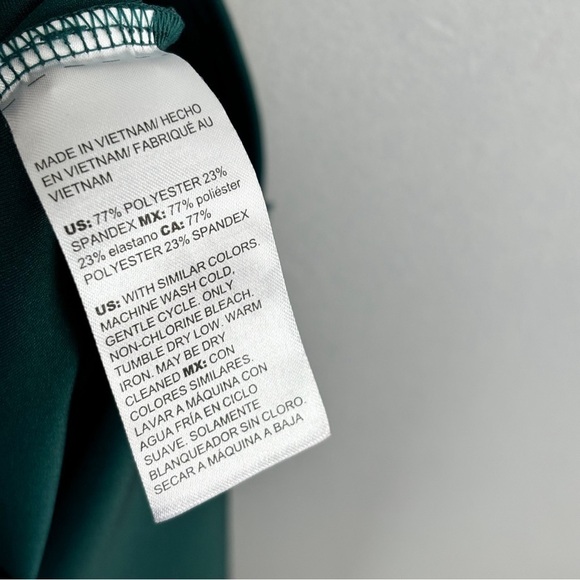 Chico's Petite Green Animal Print Sleeveless Midi Dress Sz 1P (US 8/10) - Picture 8 of 8